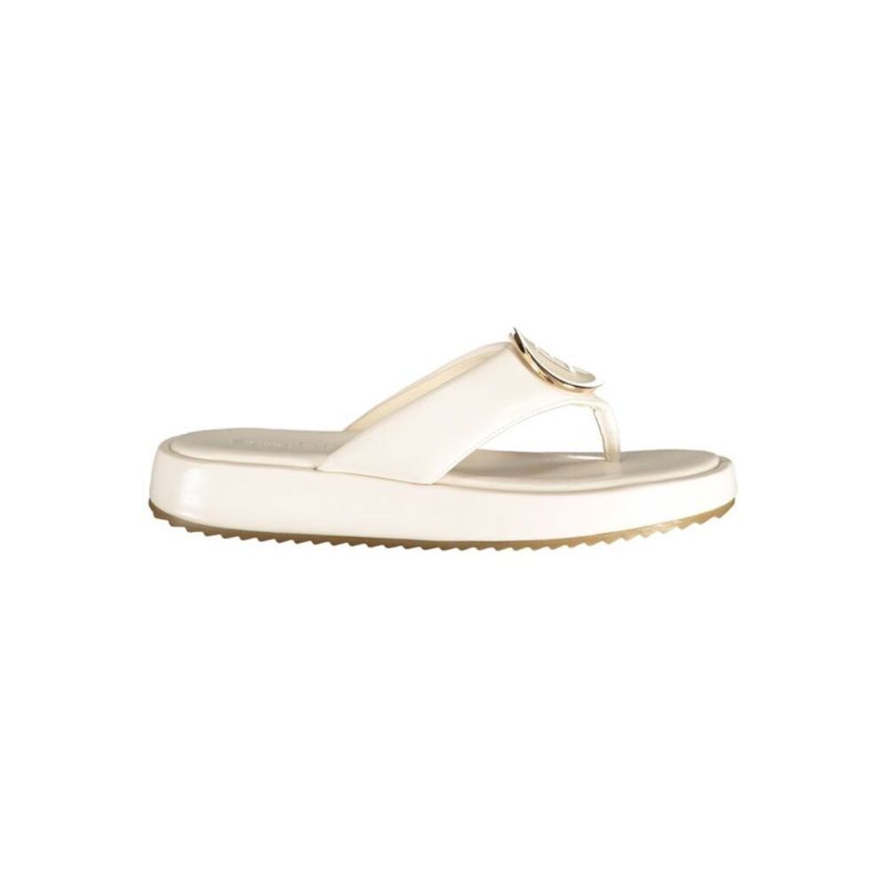Laura Biagiotti White Polyurethane Women's Women's Sandal